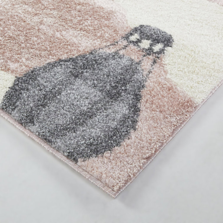 Balta Balloon Flight Power Loom Pink Area Rug Wayfair Canada